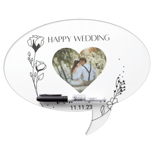 Happy wedding Dry Erase Board (Front)