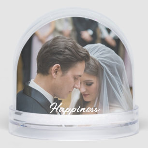 Happy Wedding Family Romance Snow Globe