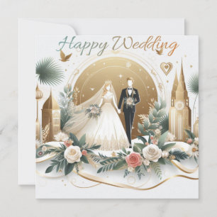 Happy Wedding Greeting Cards 