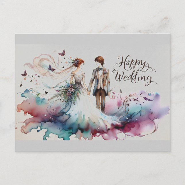 Happy Wedding Greeting Cards  (Front)