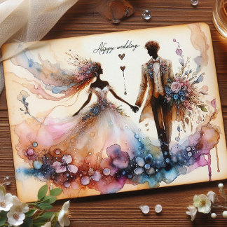 Happy Wedding Greeting Cards