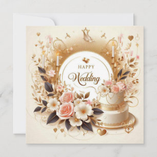 Happy Wedding Greeting Cards 