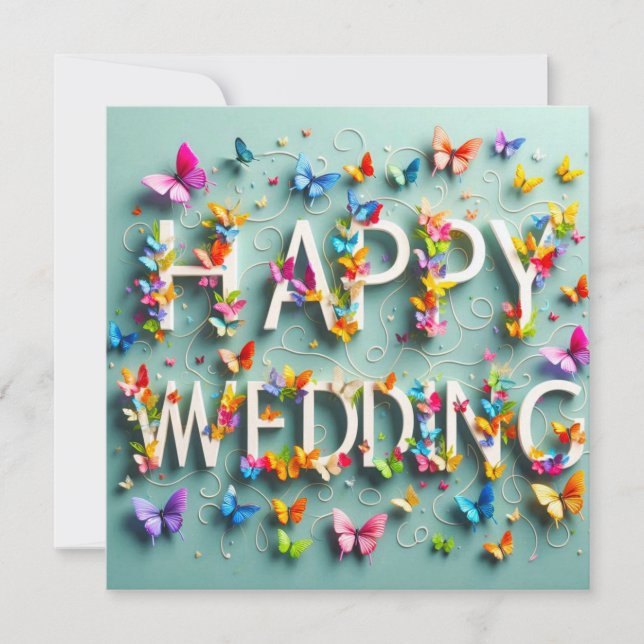 Happy Wedding Greeting Cards  (Front)