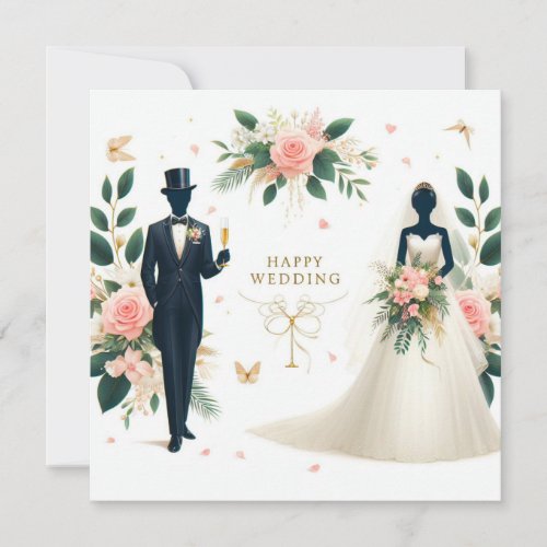 Happy Wedding Greeting Cards 