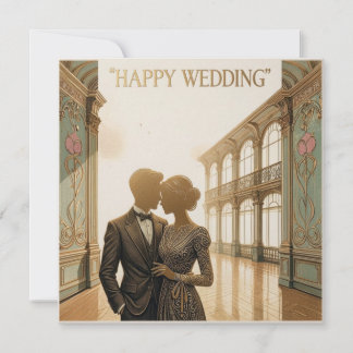 Happy wedding greetings cards