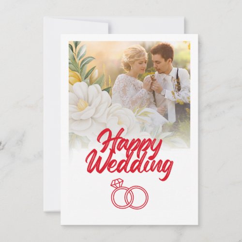 Happy Wedding Invitation