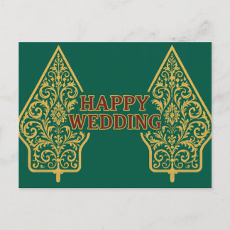 Happy Wedding Postcards 