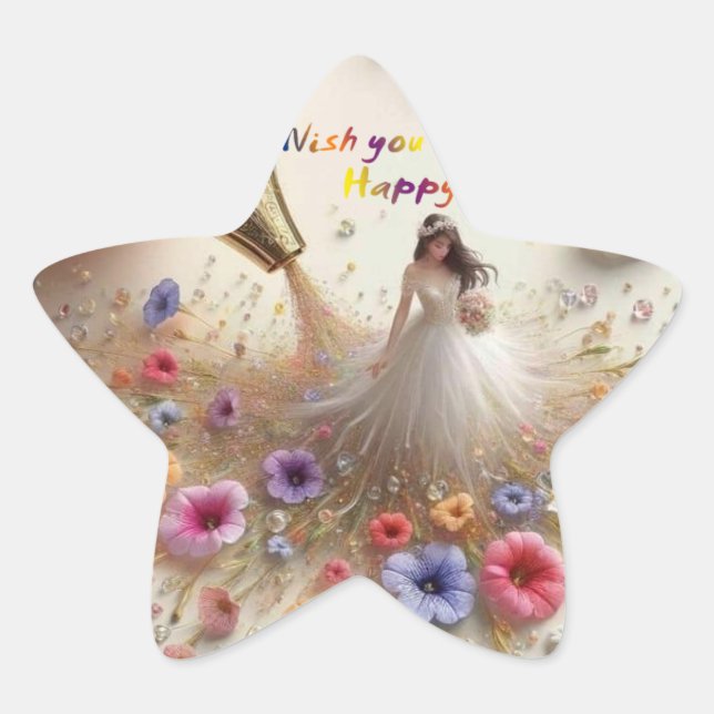 Happy Wedding sticker (Front)