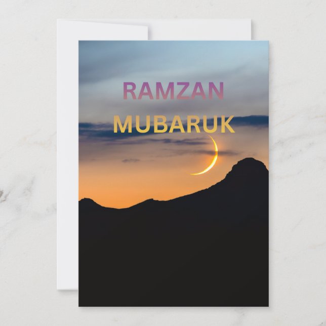HAPPY WELL COME TO RAMDAN HOLIDAY CARD (Front)