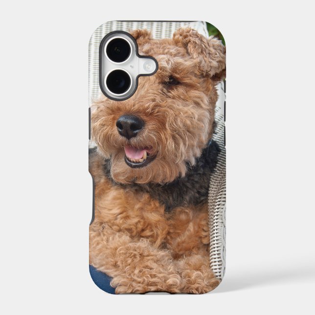 happy Welsh Terrier Iphone Case (Back)