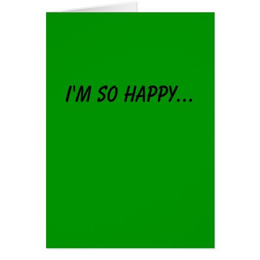 Happy We're Through Card (Front)