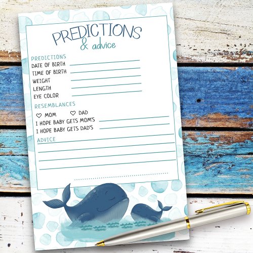 Happy Whales Baby Shower Prediction and Advice