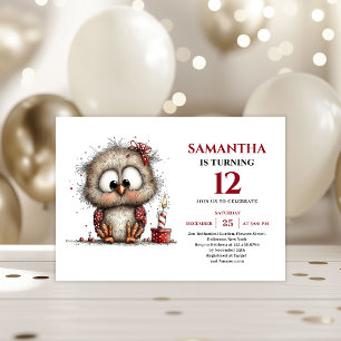 Happy Whimsical animals Party Theme kids birthday  Invitation