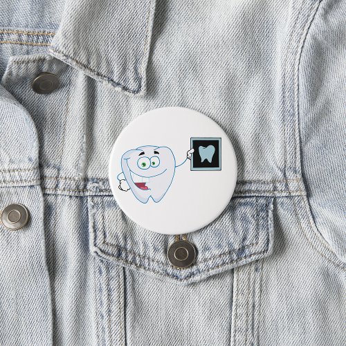 Happy White Tooth Button