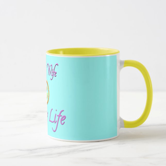Happy Wife Happy Life Face Mug (Right)