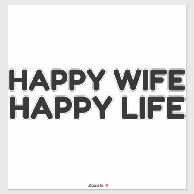 Happy Wife Life Sticker (Sheet)