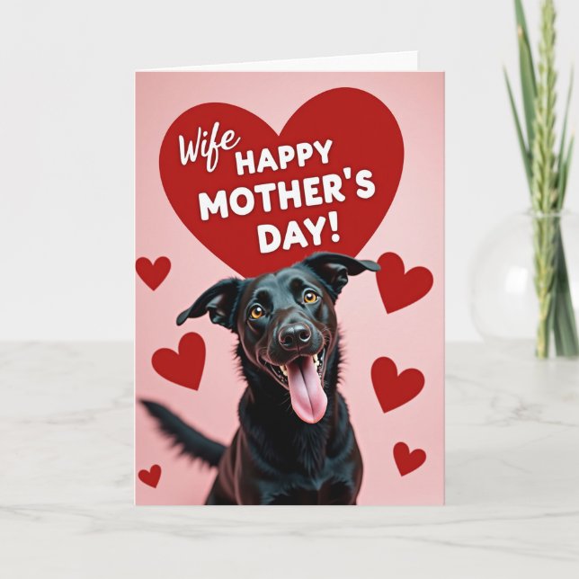 Happy Wife Mothers Day Card (Front)