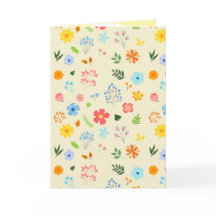 Happy Wildflower Garden Folding Card
