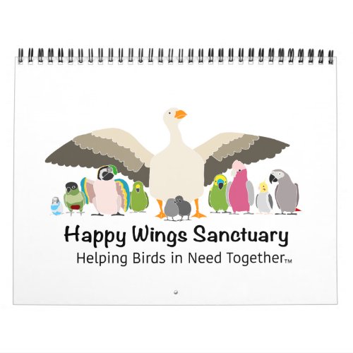 Happy Wings Sanctuary Calendar Fundraiser