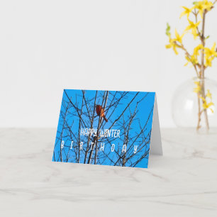 Happy Winter Birthday Card
