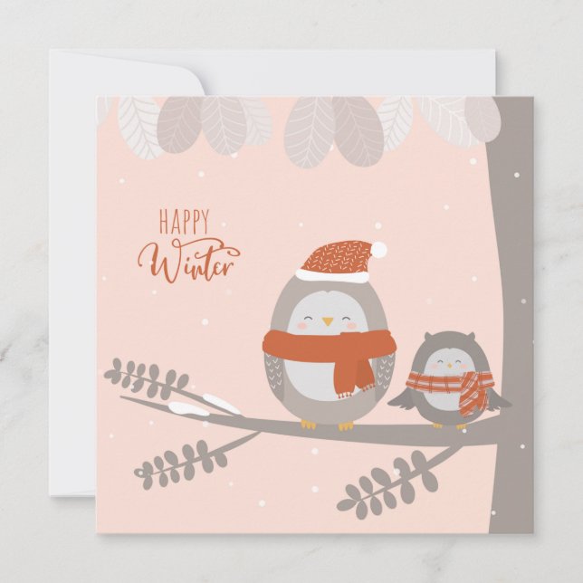 Happy Winter Holiday Card (Front)