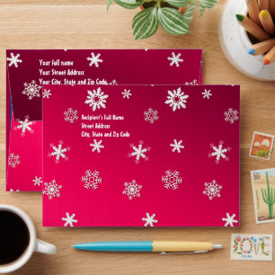 Happy Winter Holiday Snowy Fairy Tale Red Envelope