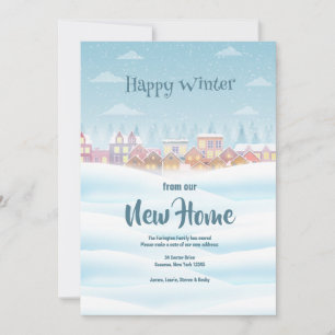 Happy Winter New Home Announcement