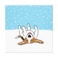 Snow Dog Doo-doo Tile Coaster