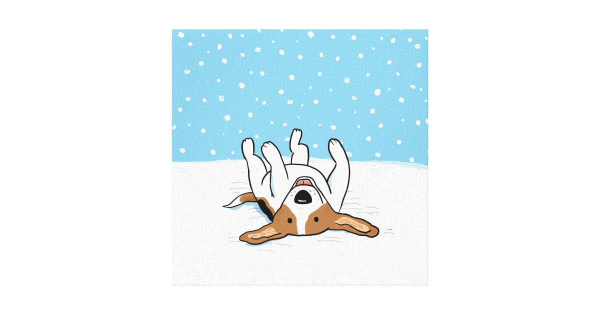 winter puppy cartoon