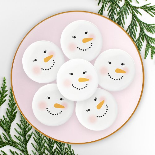Happy Winter Snow Lady Holiday Chocolate Covered Oreo