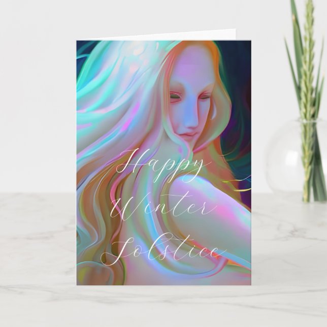 Happy Winter Solstice Card (Front)