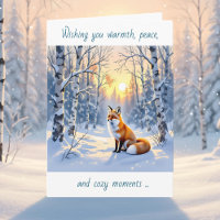 Happy Winter Solstice | Fox in Snow