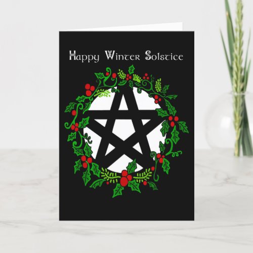 Happy Winter Solstice  Holiday Card