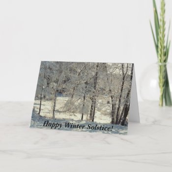 Happy Winter Solstice Holiday Card by TheYankeeDingo at Zazzle