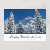 Happy Winter Solstice Postcard