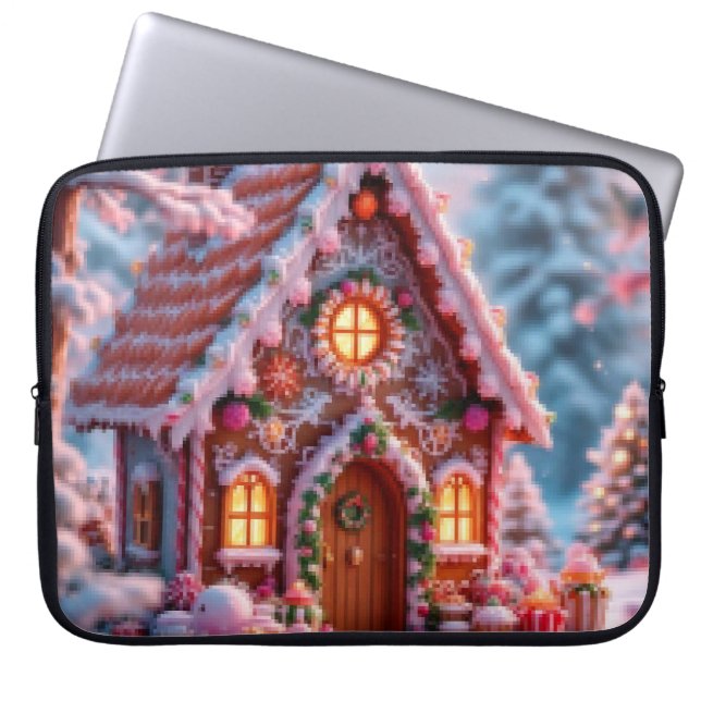 Happy winter with Christmas  Laptop Sleeve (Front)