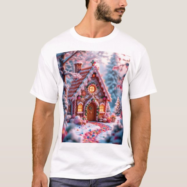 Happy winter with Christmas  T-Shirt (Front)