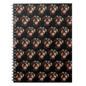 Happy Wirehaired Dachshund Notebook
