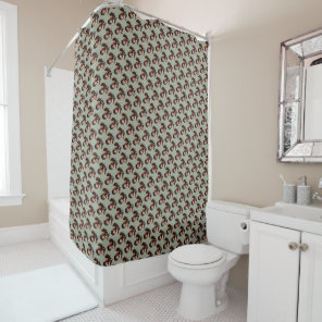 Happy Wirehaired Dachshund Shower Curtain