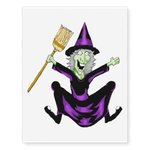 Happy Witch Temporary Tattoos