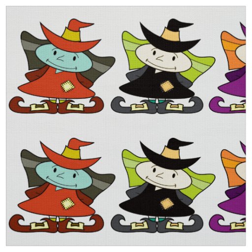 Happy Witch Trio Fabric