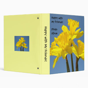 Happy with My Friends! photo album binder Daffodil