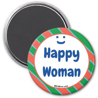 Happy Woman Smile Fun Magnet