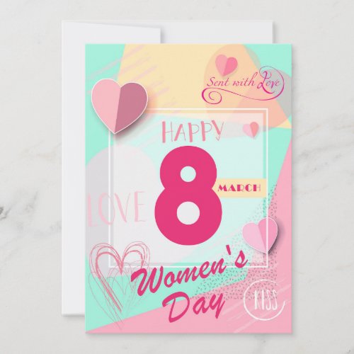 Happy Womenâs day 8th March International Holiday