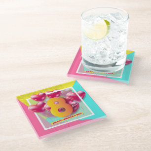 Happy women’s day! 8th March International Holiday Glass Coaster