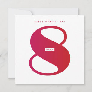 Happy women’s day! 8th March International Holiday Invitation