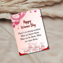 Happy Women’s Day Strong Women Inspirational Quote
