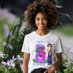 Happy Women's Day March 8th light Tri-Blend Shirt