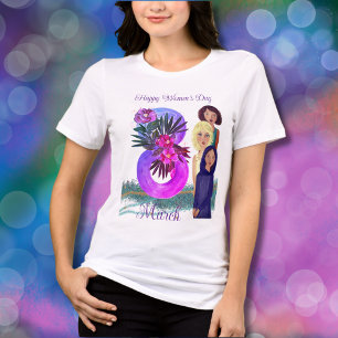 Happy Women's Day March 8th light Tri-Blend Shirt