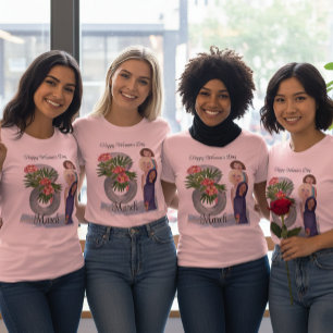 Happy Women's Day March 8th Pink T-Shirt